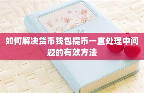 如何解决货币钱包提币一直处理中问题的有效方法