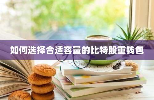 如何选择合适容量的比特股重钱包