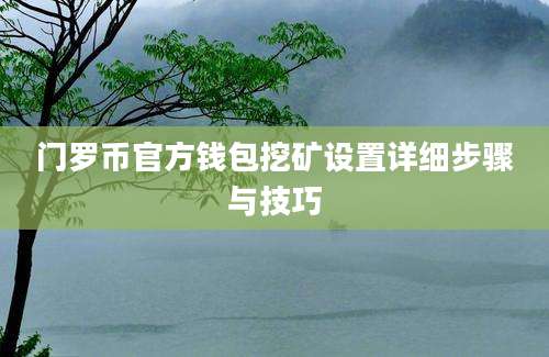 门罗币官方钱包挖矿设置详细步骤与技巧