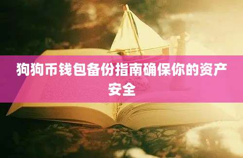 狗狗币钱包备份指南确保你的资产安全