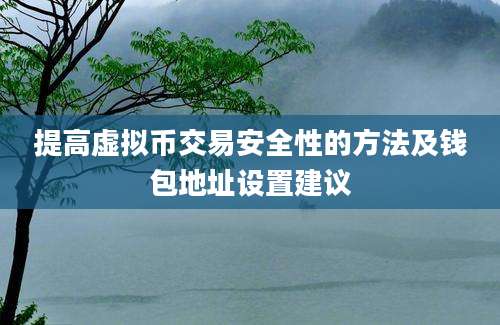 提高虚拟币交易安全性的方法及钱包地址设置建议