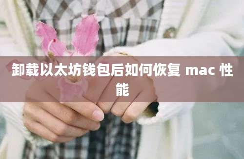 卸载以太坊钱包后如何恢复 mac 性能