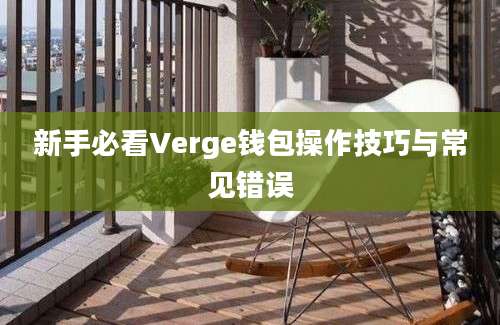 新手必看Verge钱包操作技巧与常见错误