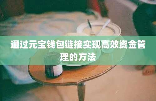 通过元宝钱包链接实现高效资金管理的方法